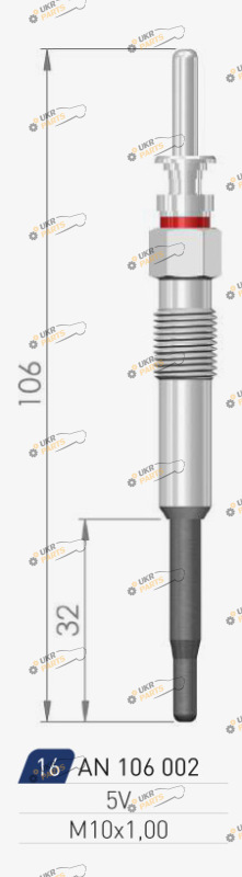Свеча накаливания A-N PARTS 106 002